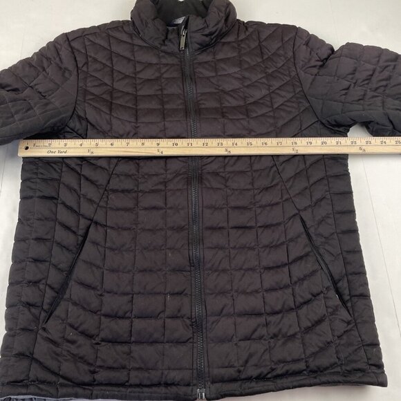 Ben Sherman Puffer Jacket Men’s M Full Zip Lightweight Quilted Black - Picture 3 of 8